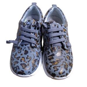 Nurse Mates Align Velocity Orthotic Grey Cheetah Sneaker Shoes Size 6.5W